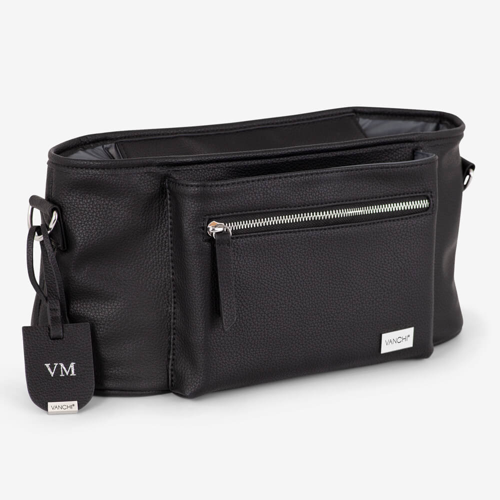 Personalised VANCHI Luggage Tag - Black