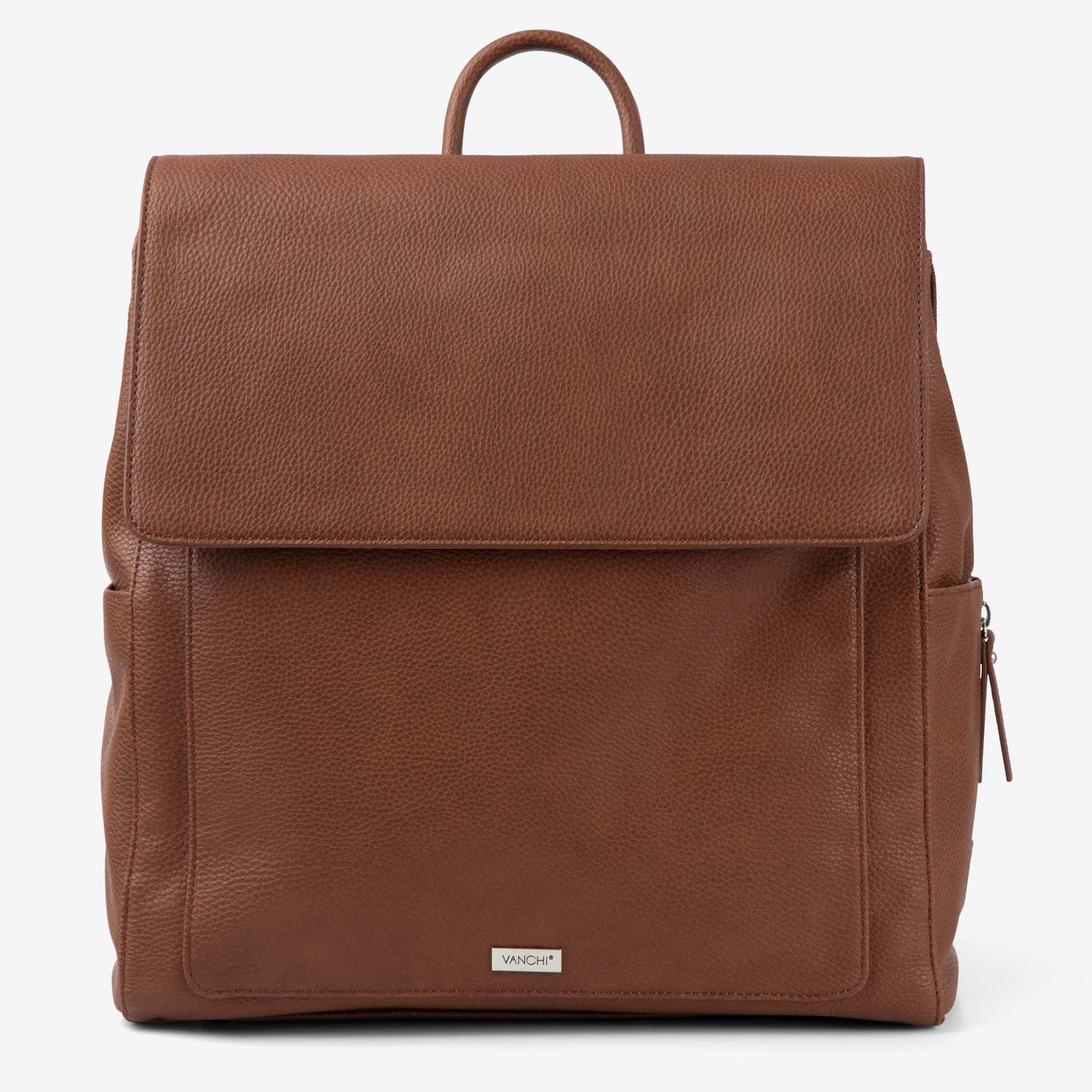 Emmy Work Backpack (Vegan) Pebbled Tan