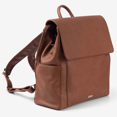 Emmy Work Backpack (Vegan) Pebbled Tan