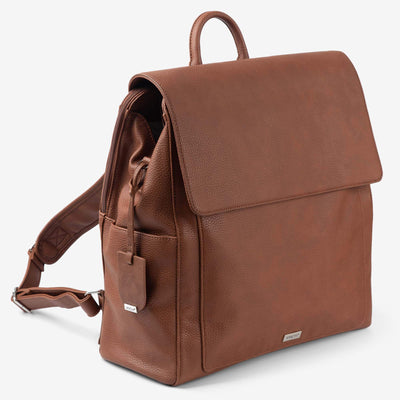 Emmy Work Backpack (Vegan) Pebbled Tan