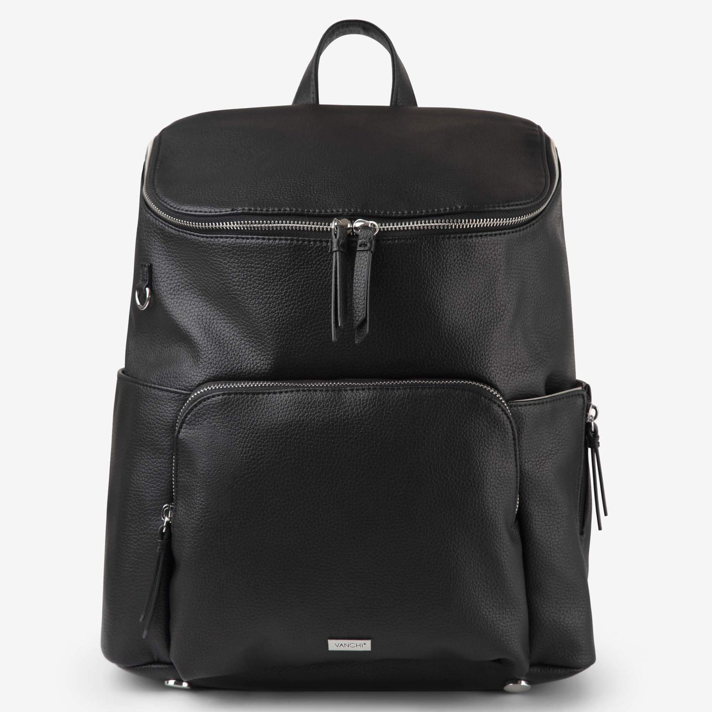 Frankie Everyday Backpack (Vegan) Black/ Silver - Outlet