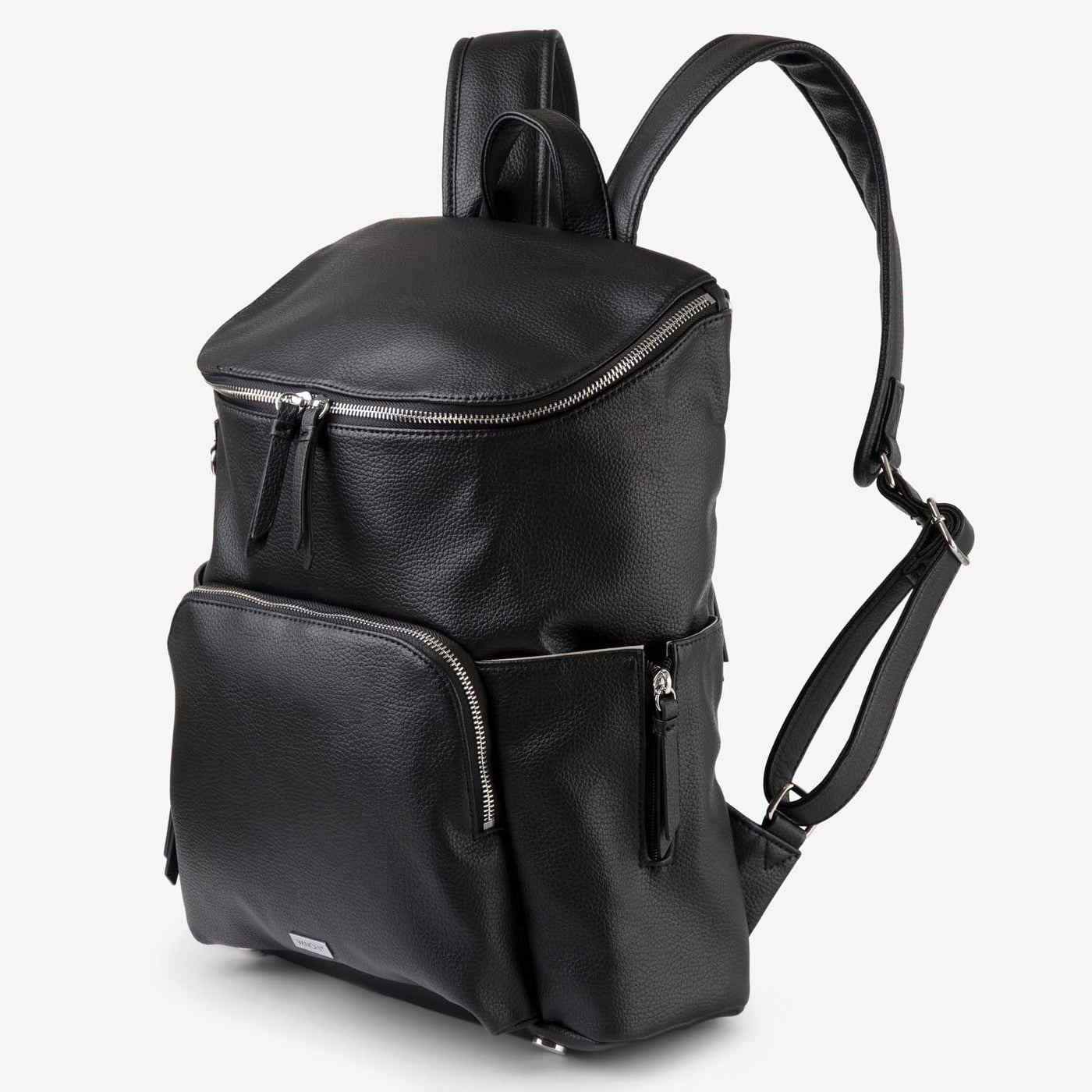 Frankie Work Backpack (Vegan) Black/ Silver