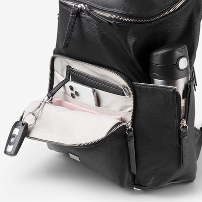 Frankie Everyday Backpack (Vegan) Black/ Silver - Outlet