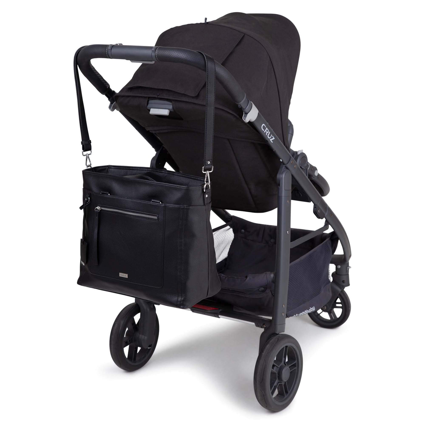 Billie Convertible Tote Baby Bag (Vegan) Black - Outlet
