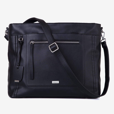 Billie Convertible Tote Baby Bag (Vegan) Black - Outlet
