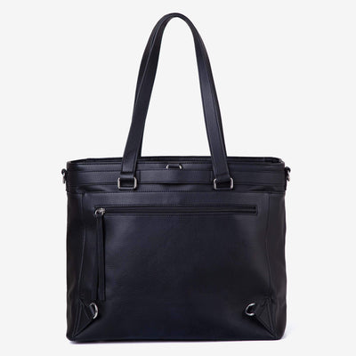 Billie Convertible Tote Baby Bag (Vegan) Black - Outlet