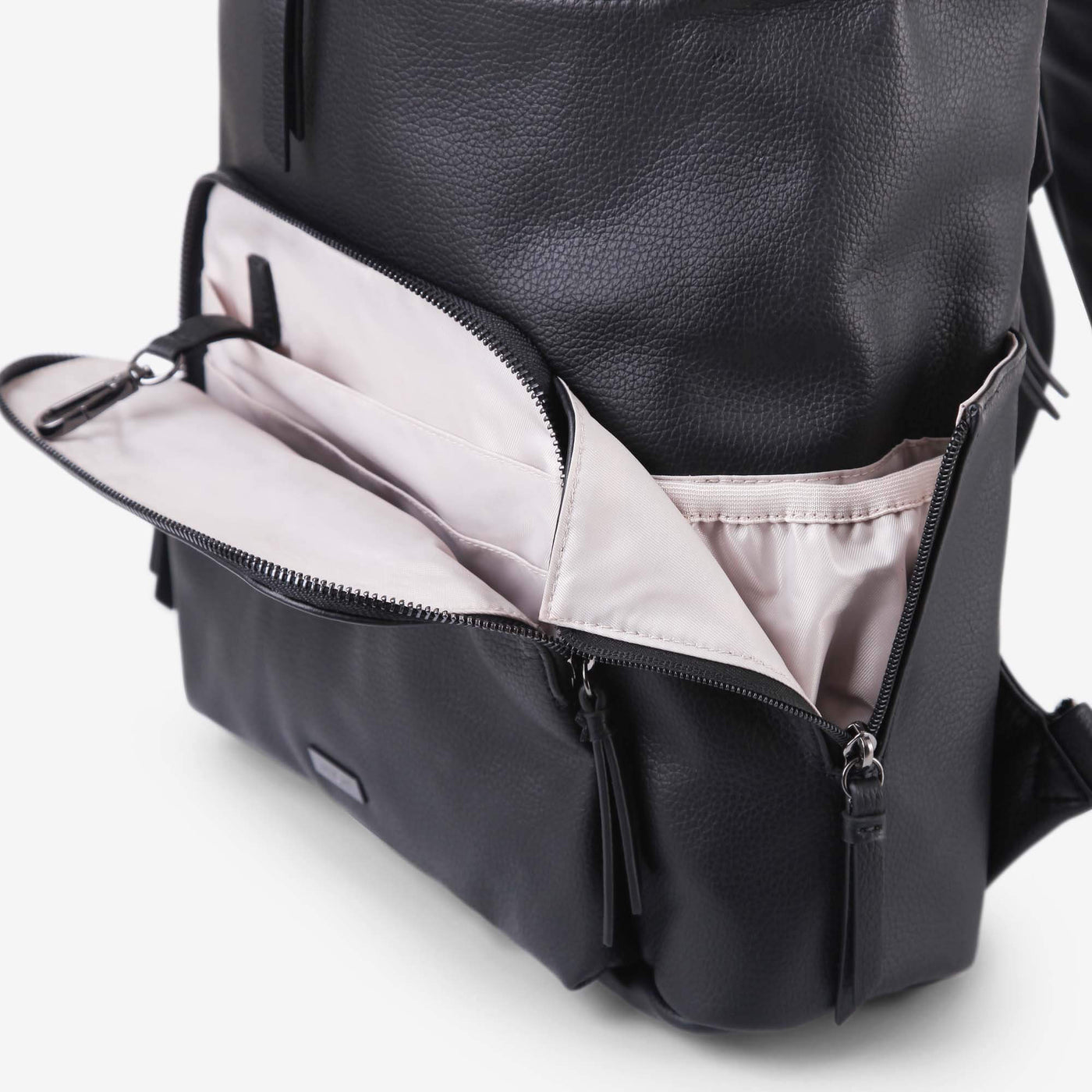 Frankie Work Backpack (Vegan) Black/ Gunmetal