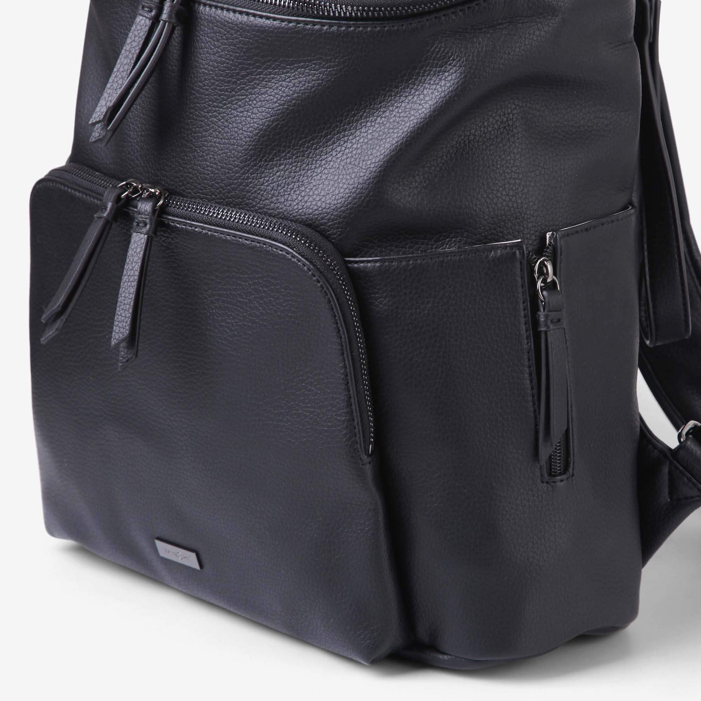 Frankie Work Backpack (Vegan) Black/ Gunmetal