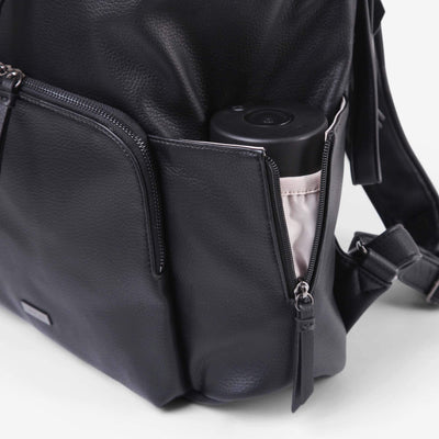 Frankie Work Backpack (Vegan) Black/ Gunmetal