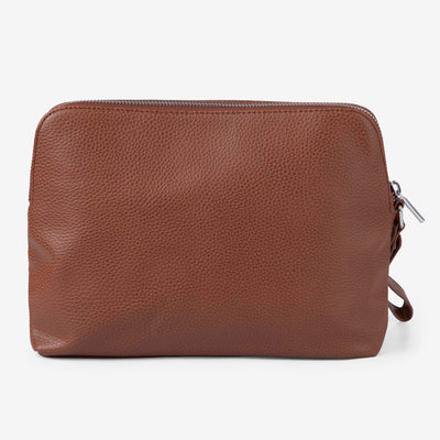 Changing Pouch/ Nappy Clutch - Pebbled Tan