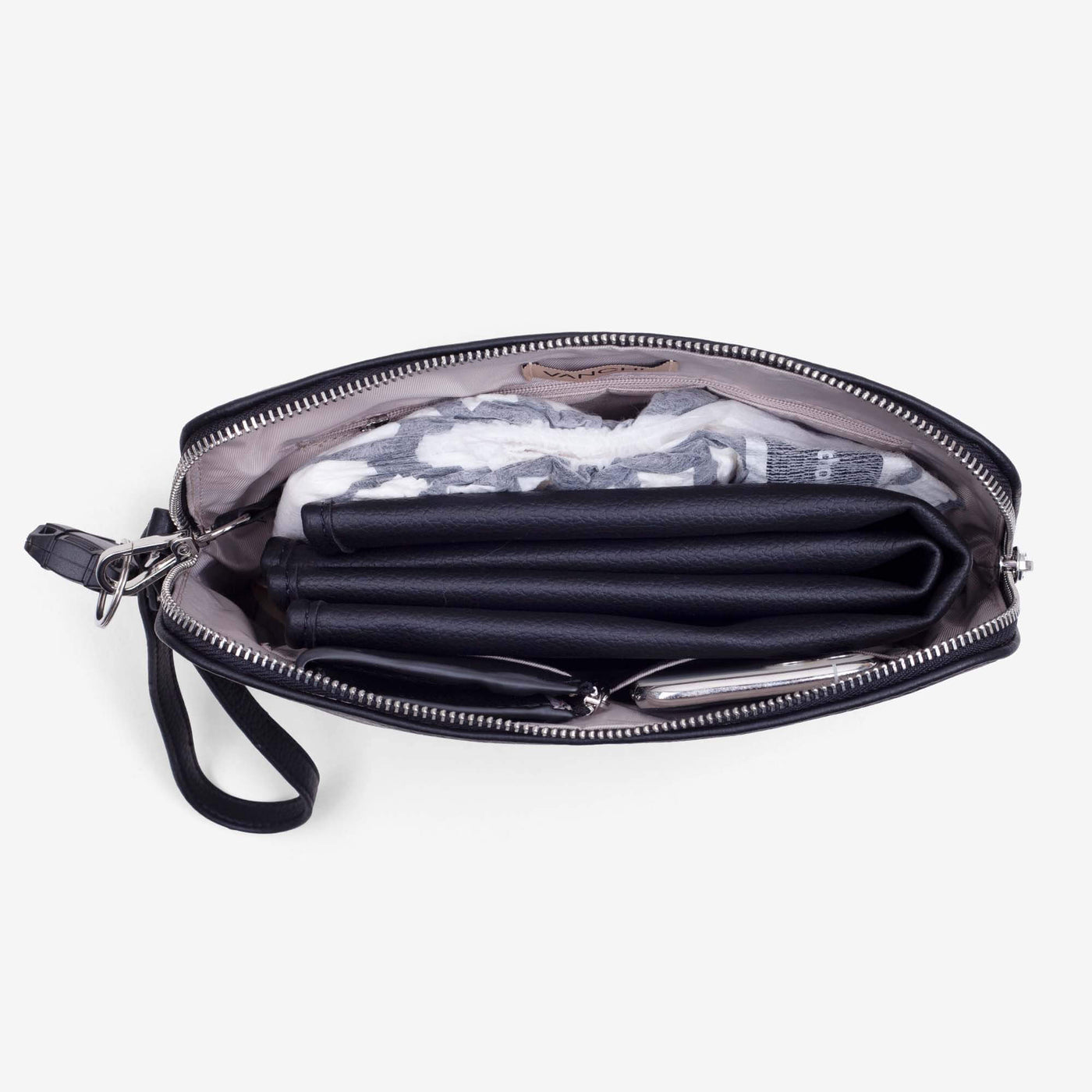Changing Pouch/ Nappy Clutch - Black