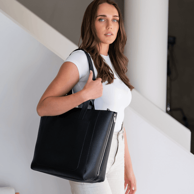 Ida Tote & Amelia Pram Caddy Bundle - Black