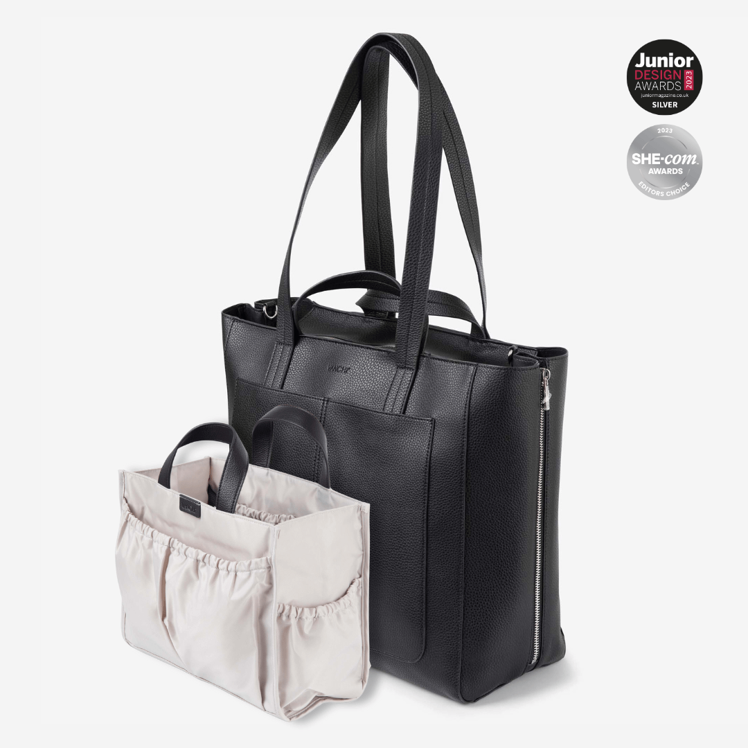 Ida Tote + Organiser (Vegan) Black