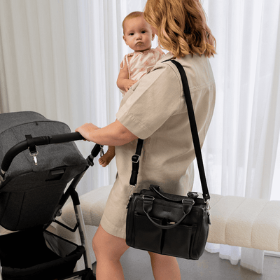 Amelia Convertible Pram Caddy- Black