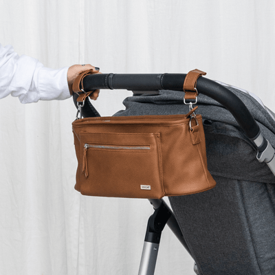 VANCHI Pram Caddy - Pebbled Tan