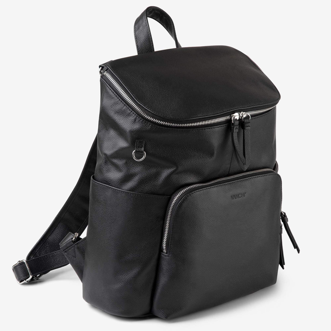 Frankie Everyday Backpack (Leather) Black