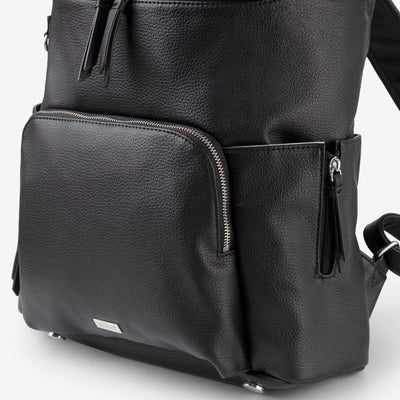 Frankie Everyday Backpack (Vegan) Black/ Silver