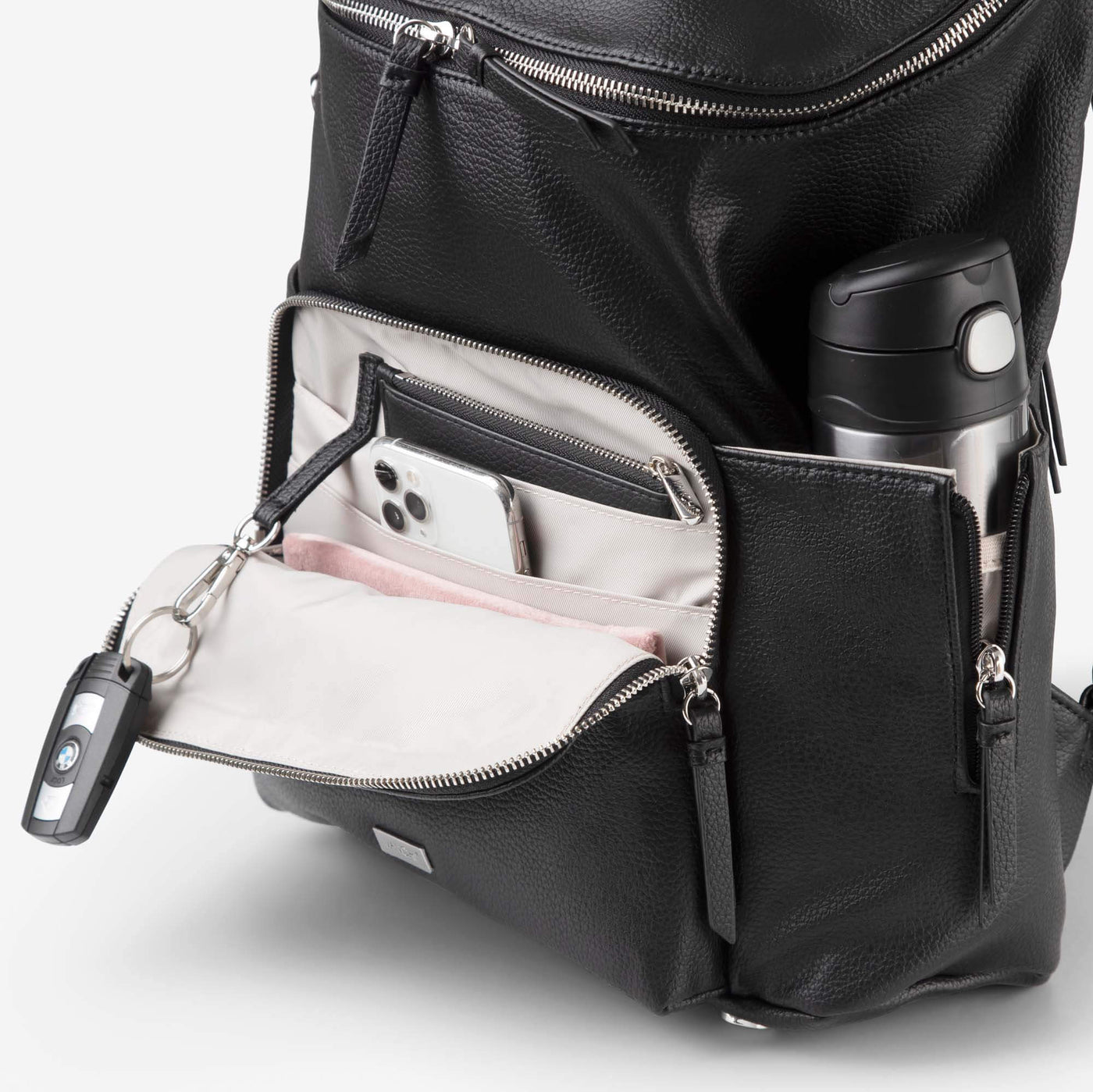 Frankie Everyday Backpack (Vegan) Black/ Silver