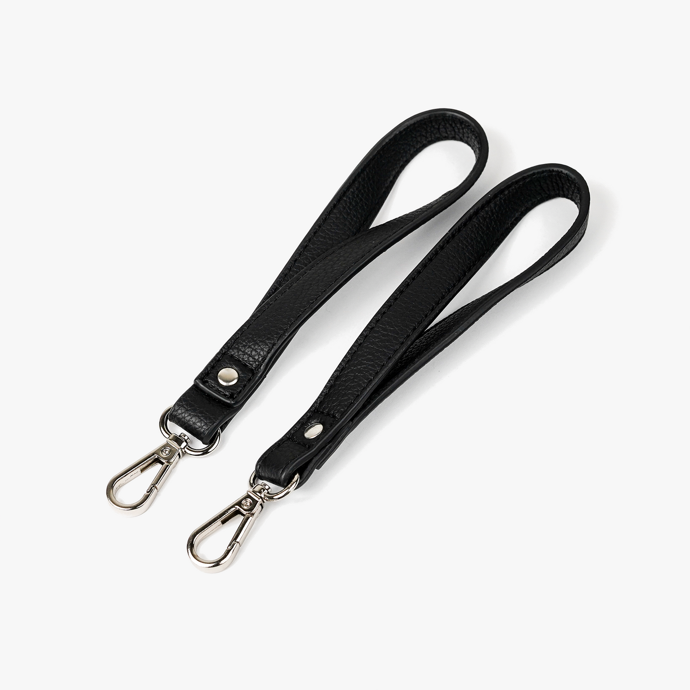 VANCHI Vegan Leather  Pram Clips - Black/Gunmetal