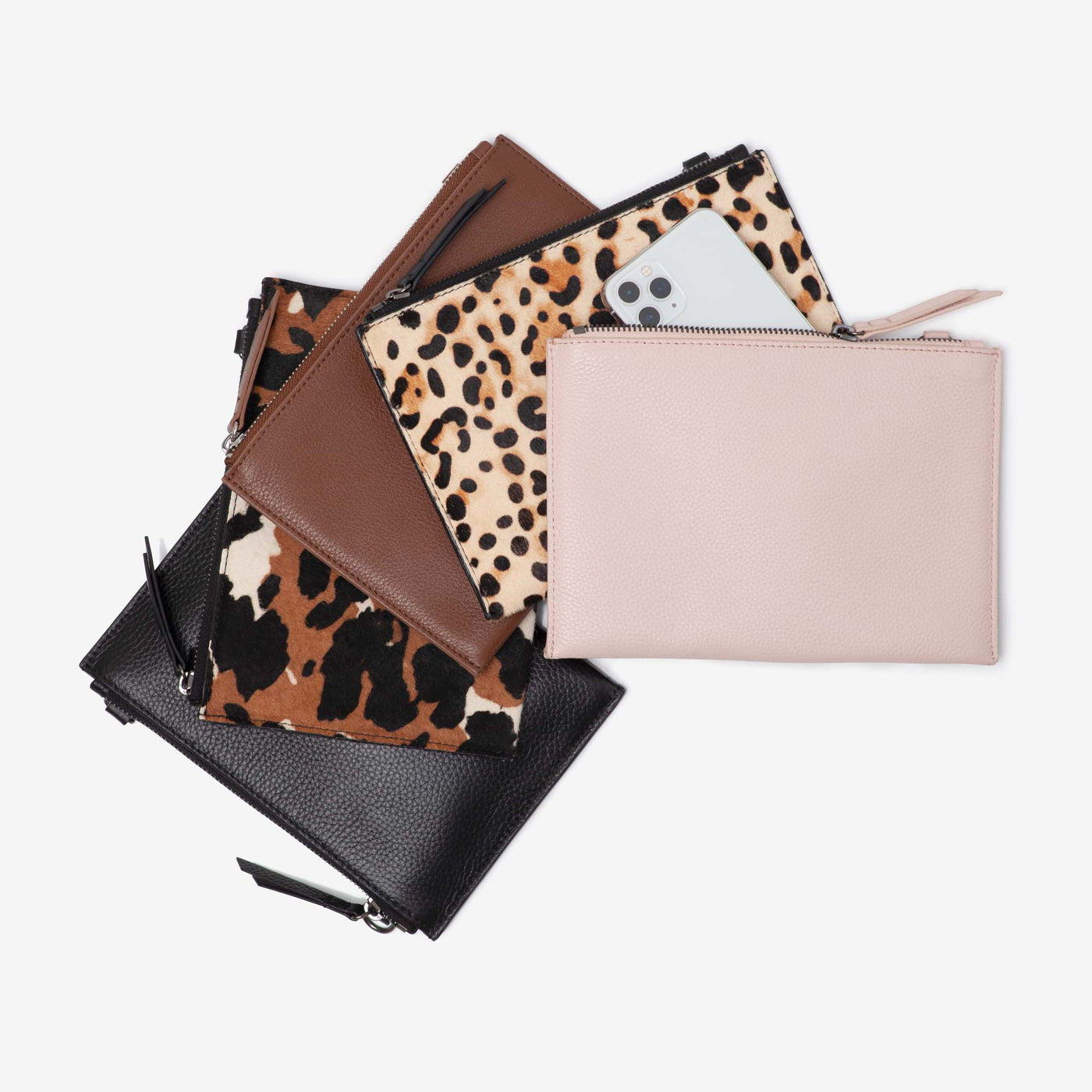 Leather Mini Clutch - Cowhide