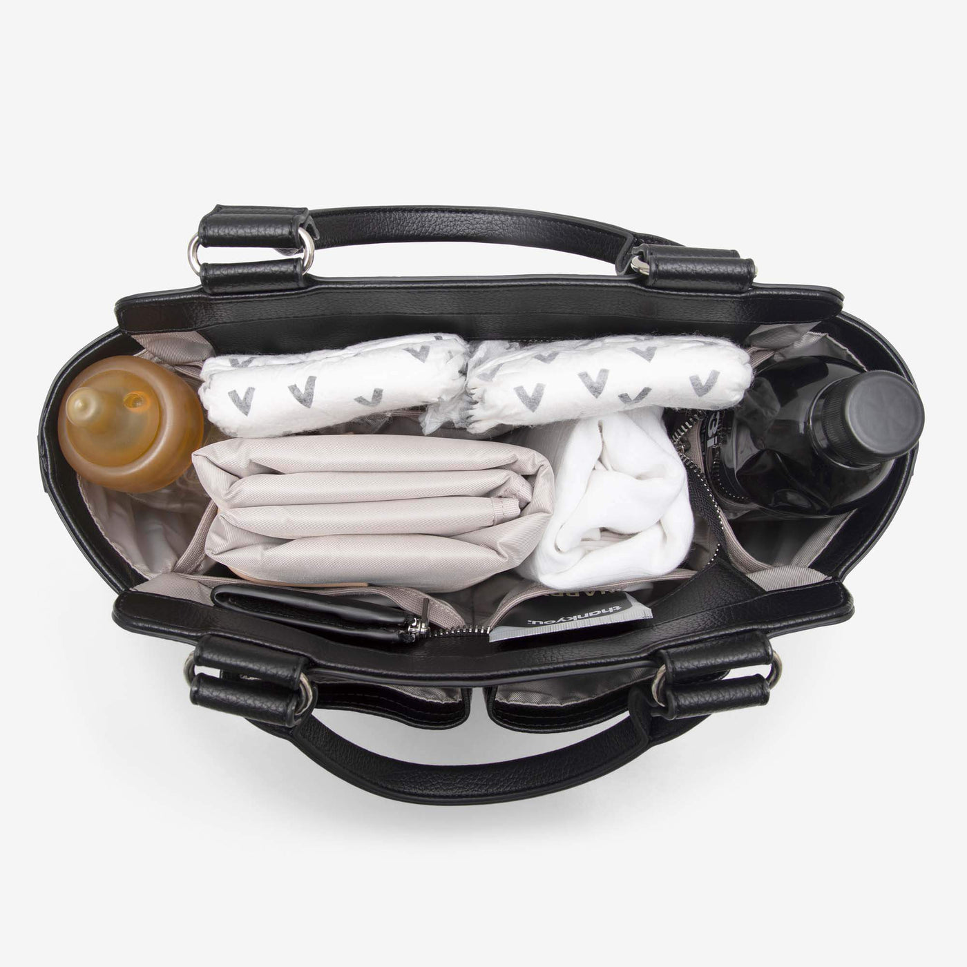 Ida Tote & Amelia Pram Caddy Bundle - Black
