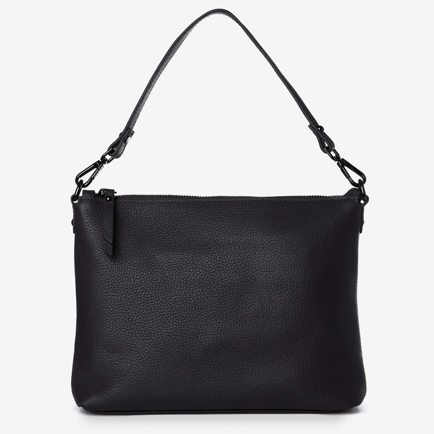 Everyday Leather Crossbody Bag - Black
