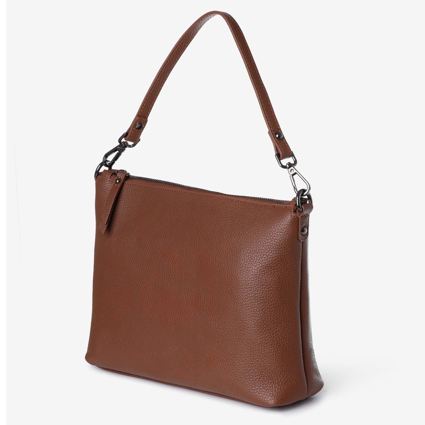 Everyday Leather Crossbody Bag - Tan