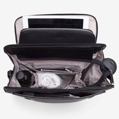 Emmy Backpack & Pram Caddy Bundle - Black