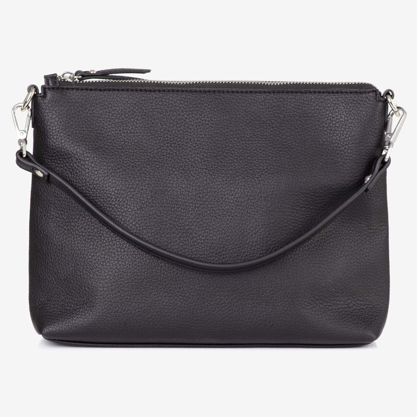 Vegan Leather Everyday Crossbody Bag + Mini Card Wallet + Bottle Gift Set - Black