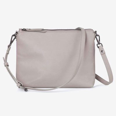 Vegan Leather Everyday Crossbody Bag - Barcelona Grey - Outlet