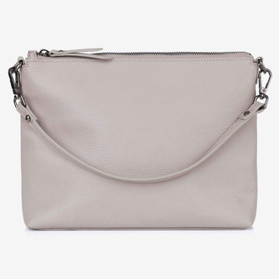 Vegan Leather Everyday Crossbody Bag + Bottle Gift Set - Barcelona Grey