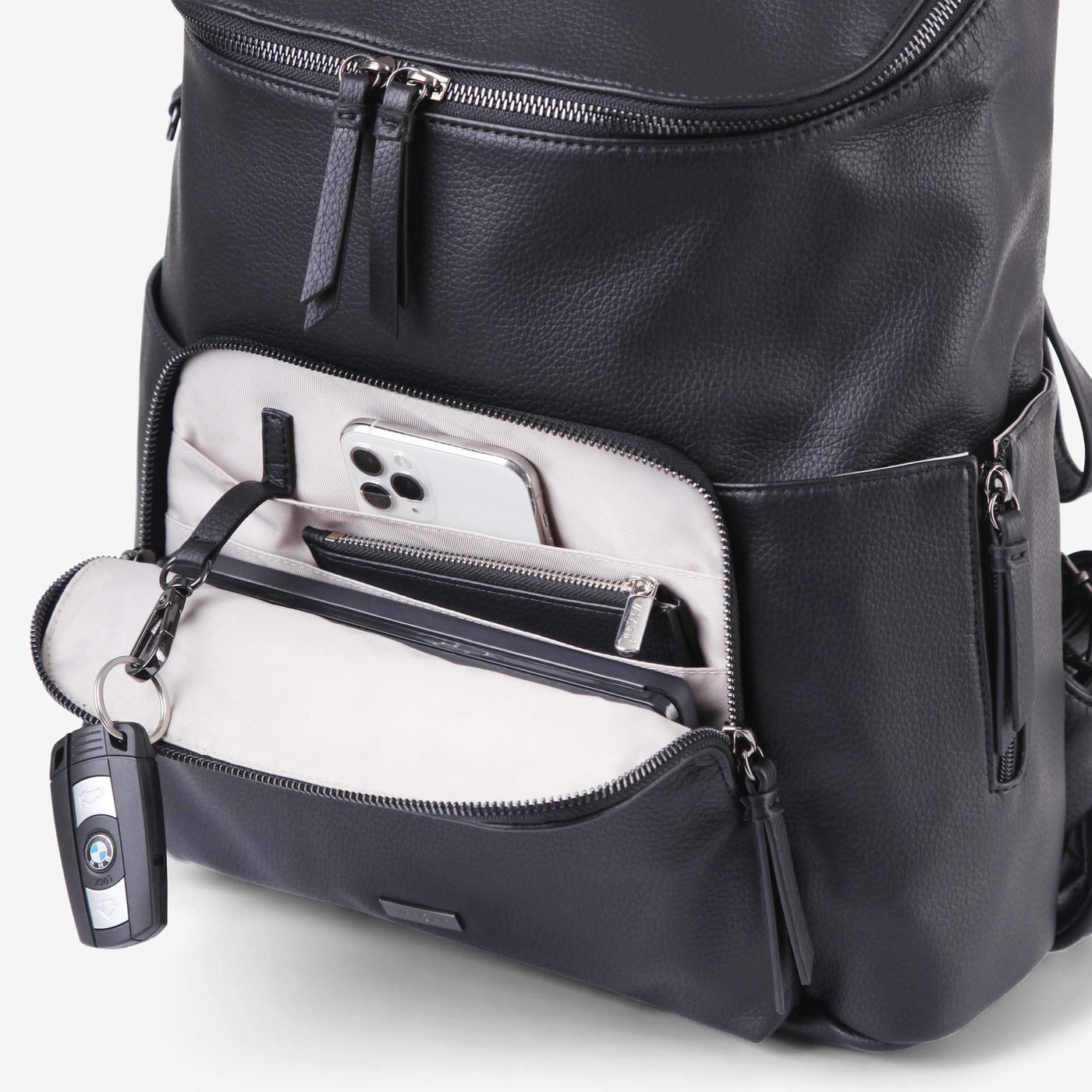 Frankie Backpack & Pram Caddy Bundle - Black