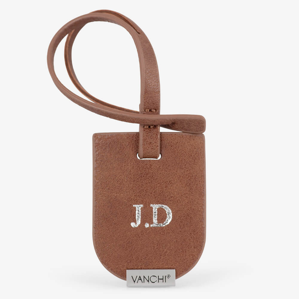 Personalised VANCHI Luggage Tag - Tan