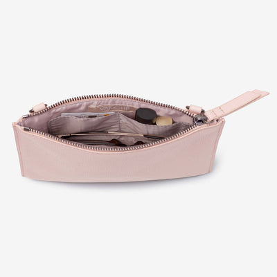 Leather Mini Clutch - Blush