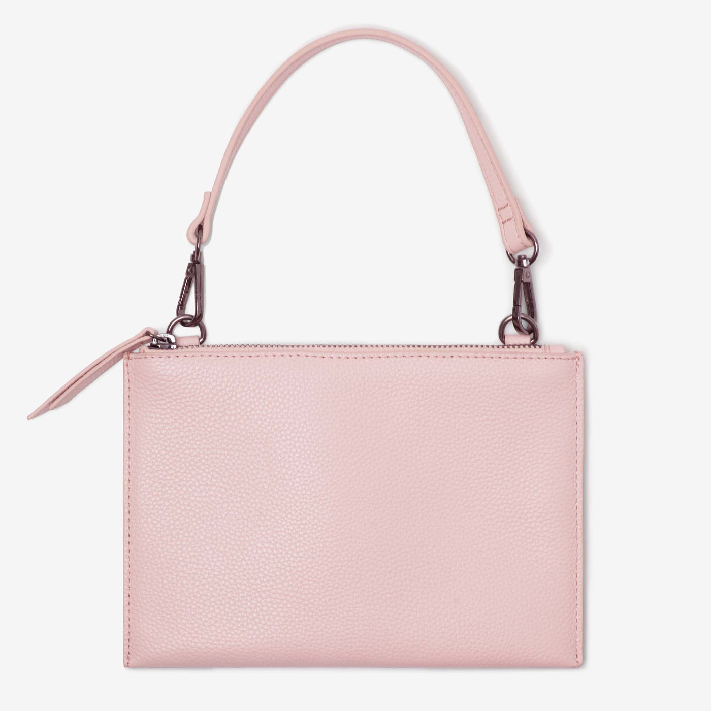 Leather Mini Clutch - Blush