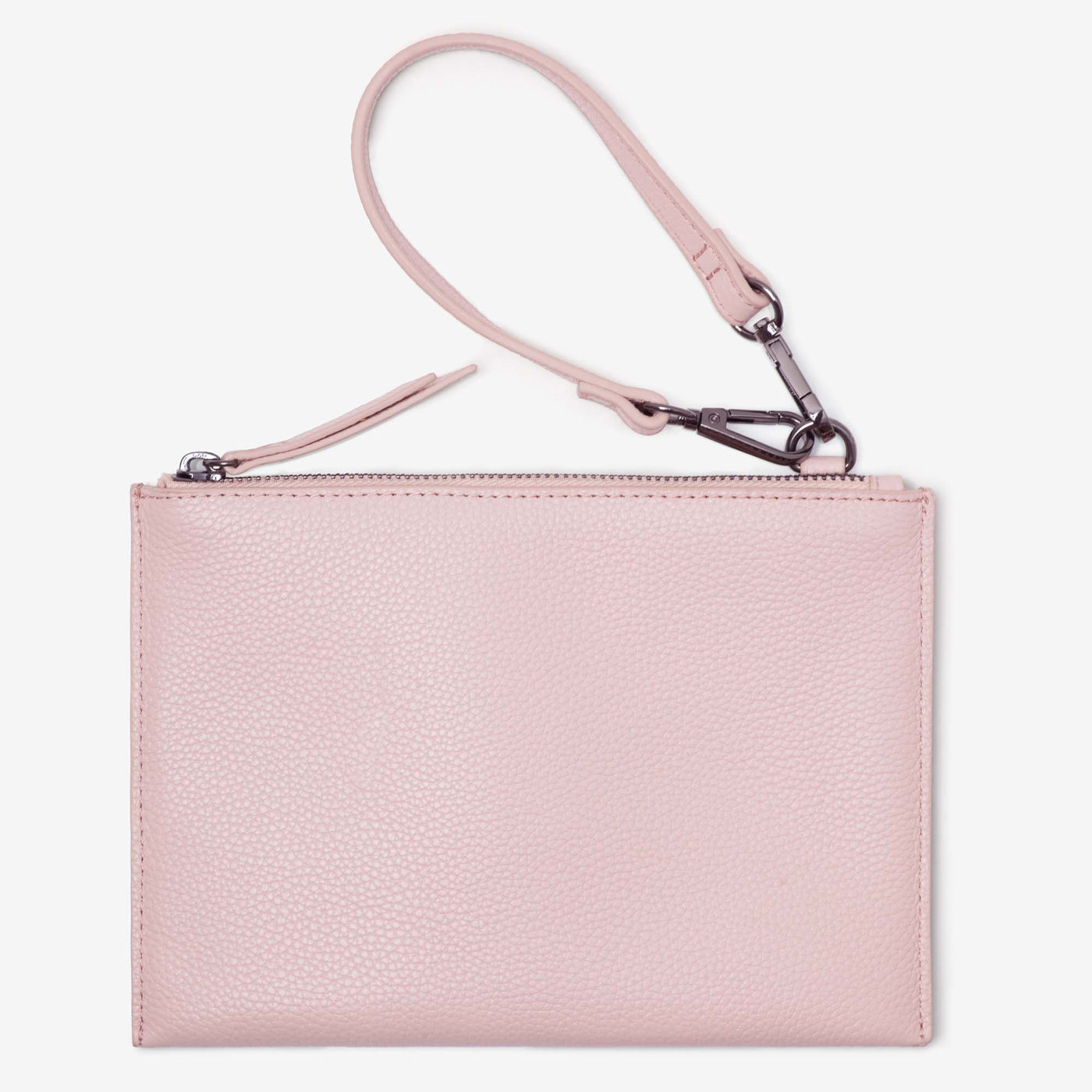 Leather Mini Clutch - Blush