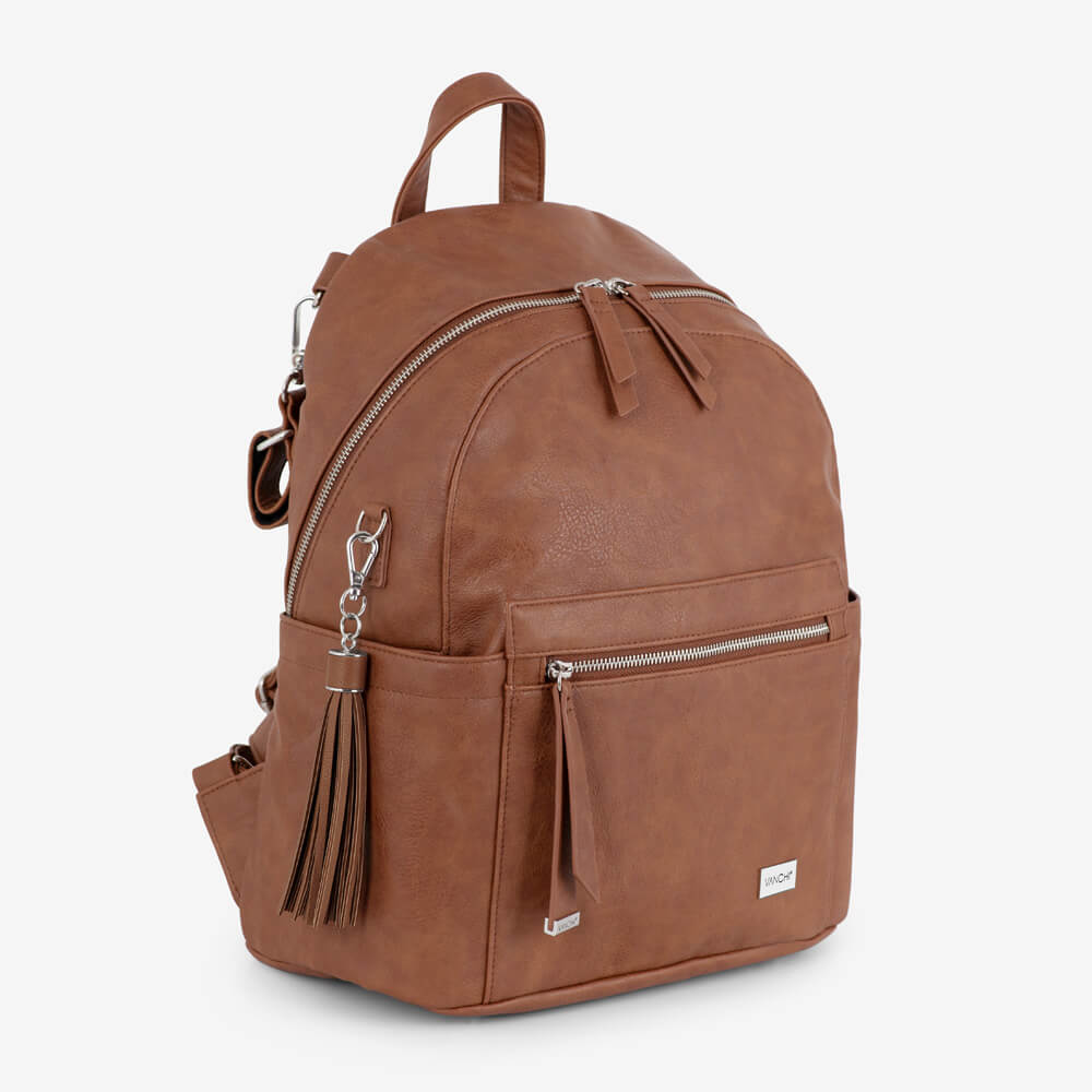 Manhattan 2-Way Backpack Nappy Bag (Vegan) Original Tan