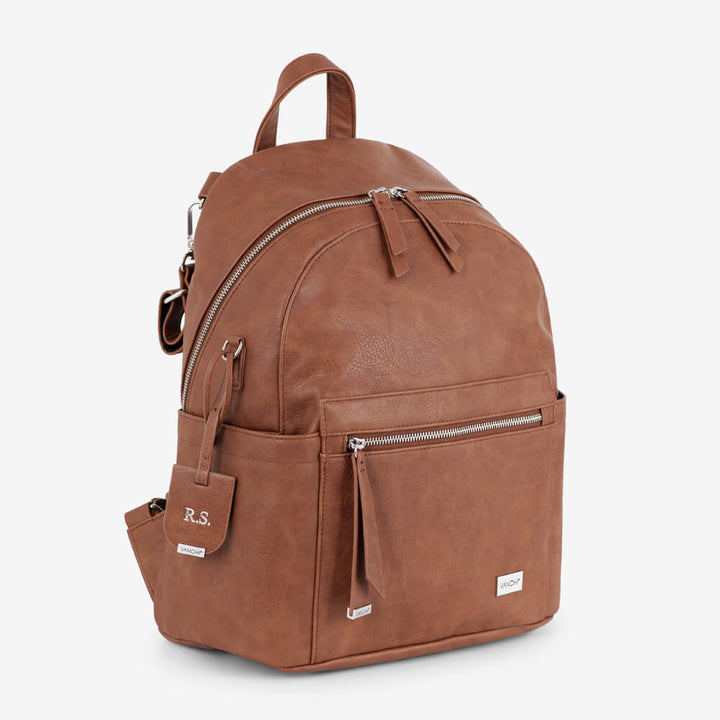 Vanchi manhattan backpack tan top