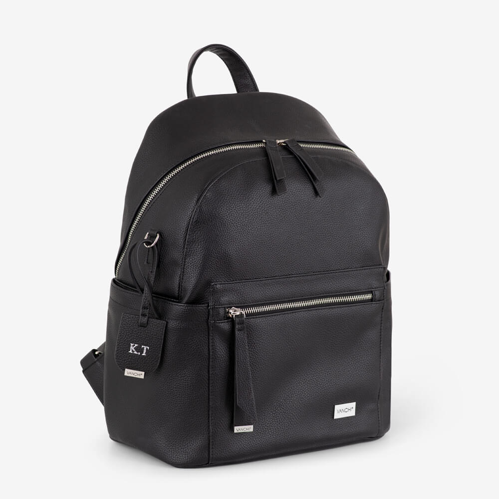 Manhattan 2-Way Backpack Nappy Bag (Vegan) Black