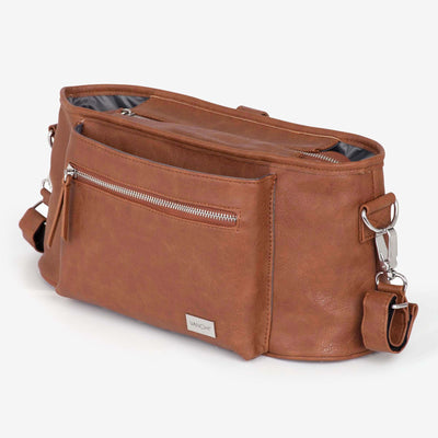 VANCHI Pram Caddy Stroller Organiser - Tan